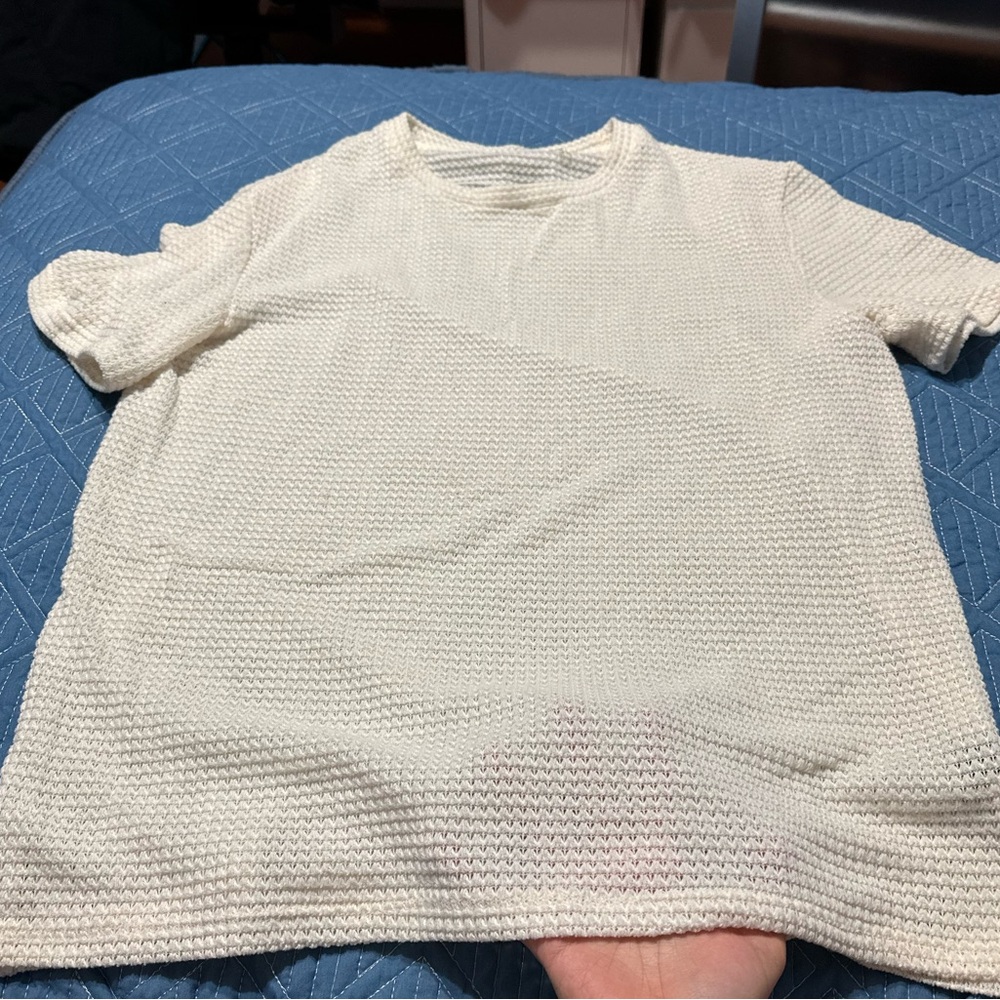 thin knit transparent mens top